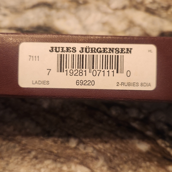 NWT RARE Jules Jurgensen Diamond Quartz Ladies Ruby & Diamond Watch - Picture 13 of 13